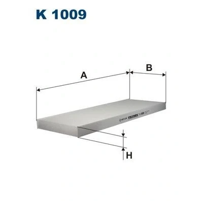 Billede af FILTRON K 1009 Kabinefilter Partikelfilter 412 145 25 OPEL: Vectra B Sedan