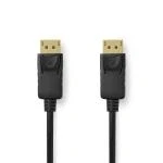 Billede af DisplayPort kabel Han 8K@60Hz Guldplateret 1.0 m Runde PVC Anthracite Box
