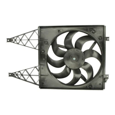 Billede af THERMOTEC D8W028TT Køleventilator 393, 393 12 260/90 med kølerventilatorramme (karm) SKODA: Fabia 2, VOLKSWAGEN: Polo IV Hatchback, V Hatchback