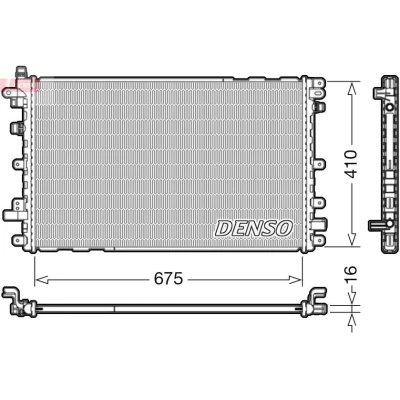 Billede af DENSO DRM20113 Radiator 675 434 16