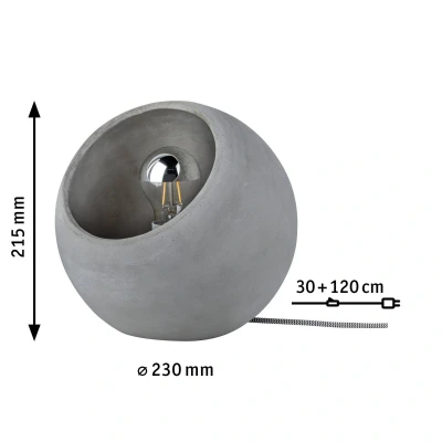 Billede af Topmoderne betonbordlampe Ingram