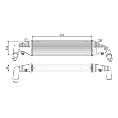 Billede af VALEO 818542 Intercooler Aluminium uden sensor MAZDA: 3 Hatchback