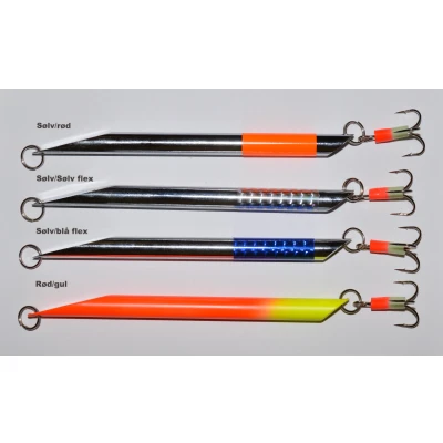 Billede af Fladen 12 rundpirk Silver/Red Tape 300 gr.