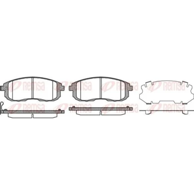 Billede af REMSA 0293.11 Bremseklodser foraksel med akustisk advarsel for slid klæbefolie tilbehør SUZUKI: SX4 I Hatchback, Sedan, NISSAN: Juke