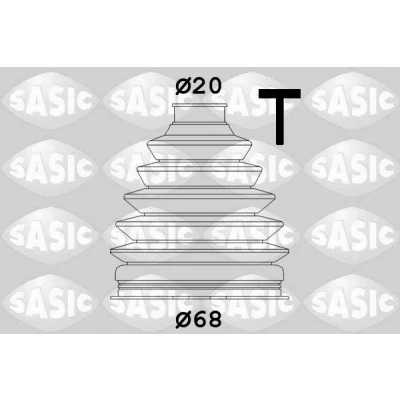 Billede af SASIC 1900033 Drivakselmanchet hjulsidet Termoplast TOYOTA: Aygo, PEUGEOT: 107 Hatchback, CITROËN: C1 I