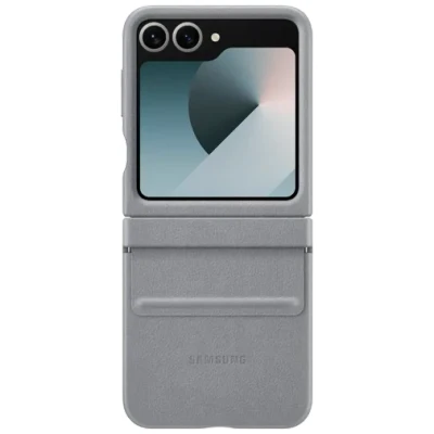 Billede af Samsung Pu Læder Back Cover Grå Galaxy Z Flip 6