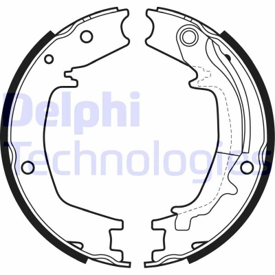 Billede af DELPHI LS1985 Håndbremseklodser