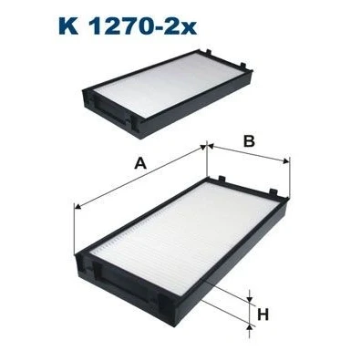 Billede af FILTRON K 1270 2x Kabinefilter Partikelfilter 302 145 40 BMW: X5, X6
