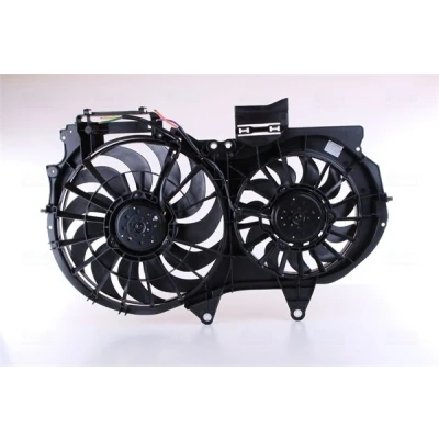Billede af NISSENS 85247 Køleventilator 400mm 13V med kølerventilatorramme (karm), uden modstand kontroldel AUDI: A6 C5 Sedan