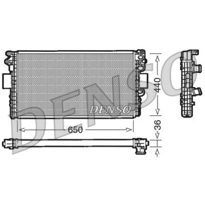 Billede af DENSO DRM12004 Radiator Aluminium 650 440 36 IVECO: DAILY 3