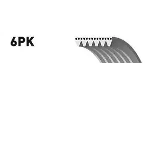 Billede af GATES 6PK2220XS Kileribberem 2220 6 Aramide, EPDM (ethyl propylen dien gummi) FleetRunner Micro V CHEVROLET: Cruze Sedan, Orlando, Stationcar