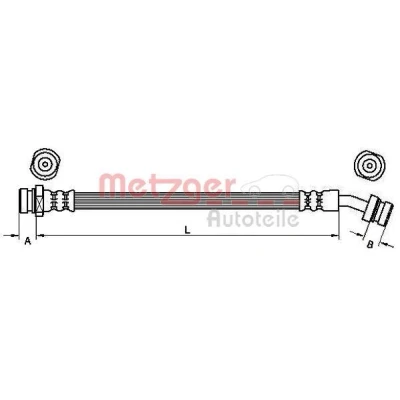 Billede af METZGER 4110833 Bremseslange 149