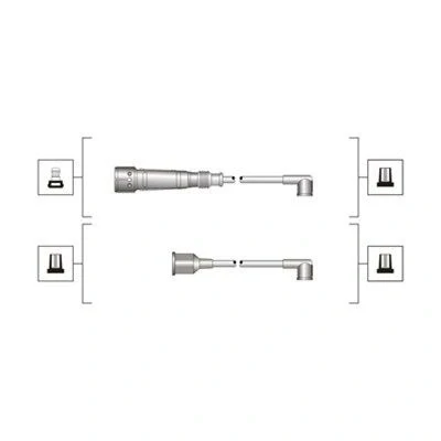 Billede af MAGNETI MARELLI 941319170017 Tændkabelsæt VOLKSWAGEN: Golf 3, 3 Cabrio, 4 Cabrio
