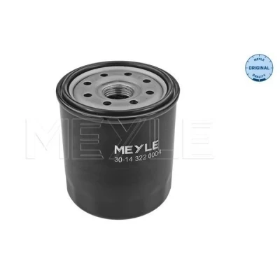 Billede af MEYLE 30 14 322 0004 Oliefilter 3/4&quot; 16 UNF ORIGINAL Quality med en returløbs stop ventil Påskruet filter TOYOTA: Yaris II Hatchback, Auris Hatchback