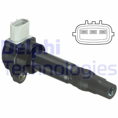 Billede af DELPHI GN10793 12B1 Tændspole 3 12 MITSUBISHI: COLT 6