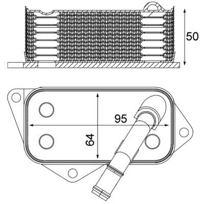 Billede af MAHLE ORIGINAL CLC 12 001S Olieradiator BMW: 5 Touring, 1 Hatchback, 3 Touring