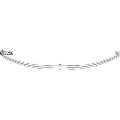 Billede af CS Germany 10.673.250.00 Bladfjeder bagaksel PEUGEOT: Boxer Ladvogn/Chassis