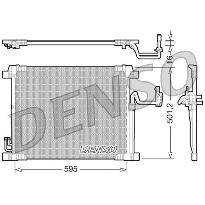 Billede af DENSO DCN46012 Kondensator uden tørrer R 134a