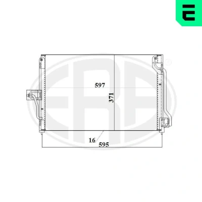 Billede af ERA 667207 Kondensator uden tørrer OPEL: Astra H GTC, Caravan