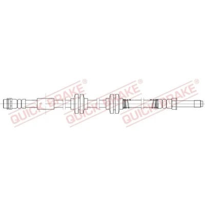 Billede af QUICK BRAKE 32.825 Bremseslange 562 M10x1 VOLKSWAGEN: Multivan 5 (7HM, Transporter