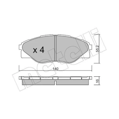 Billede af Bremseklodser METELLI 22 0936 0