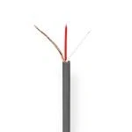 Billede af Mikrofon kabel 7 x 0.15 mm Kobber 100.0 m Runde PVC Mørkegrå Rulle