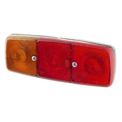 Billede af HELLA 2SE 001 699 071 Baglygter venstre P21W, R10W sort 12, 24 uden pærer med pakning, pærefatning