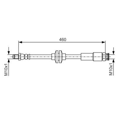 Billede af BOSCH 1 987 481 543 Bremseslange 460 ALFA ROMEO: MiTo