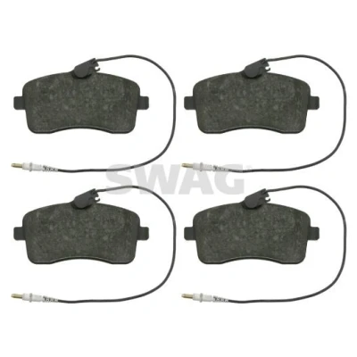 Billede af SWAG 62 91 6547 Bremseklodser foraksel Inkl. slidadvarselskontakt PEUGEOT: 407 SW, Sedan, Coupe