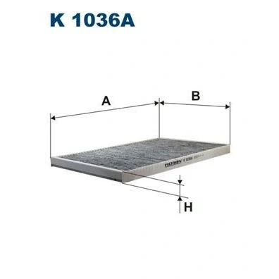Billede af FILTRON K 1036A Kabinefilter Aktivkulfilter 346 214 20 AUDI: A6 C4 Sedan, Avant