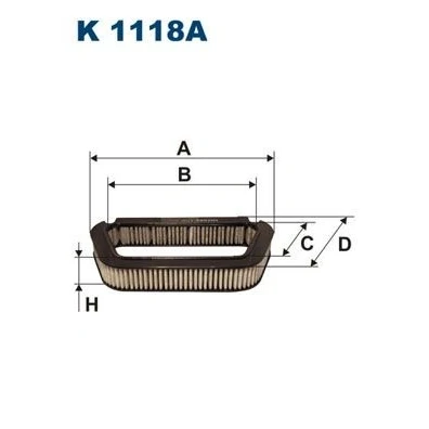 Billede af Filter, indvendig luft FILTRON K 1118A