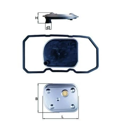 Billede af MAHLE ORIGINAL HX 158D Hydraulikfiltersæt, automatgearkasse med pakning