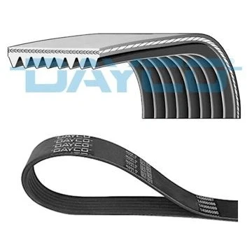 Billede af GATES 8PK1580HD Kileribberem 1580 8 Polyester, EPDM (ethyl propylen dien gummi)