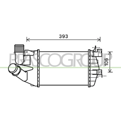 Billede af PRASCO OP410N003 Intercooler OPEL: Zafira B