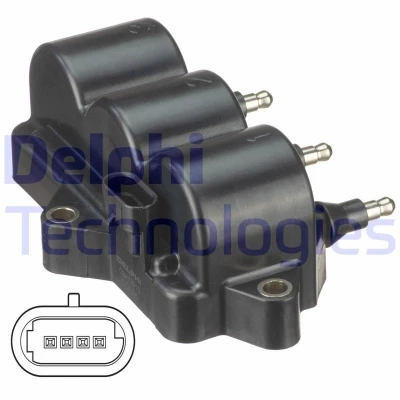 Billede af DELPHI GN10513 12B1 Tændspole 4 12 CHEVROLET: Matiz
