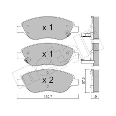 Billede af Bremseklodser METELLI 22 0577 2
