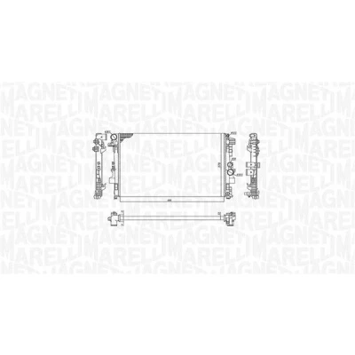 Billede af MAGNETI MARELLI 350213955000 Radiator 680 378 23 Loddet køleripper