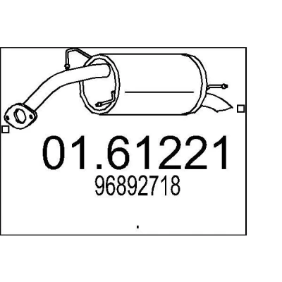 Billede af MTS 01.61221 Lydpotte 800 CHEVROLET: Aveo / Kalos Hatchback
