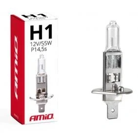 Billede af AMiO 01484 Pære, fjernlys H1 55w P14,5s Halogen CITROËN: Jumpy I MPV, RENAULT: TRAFIC 2 Kasten, VOLVO: V70