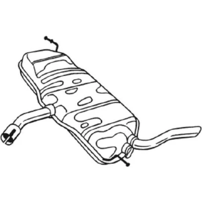 Billede af BOSAL 233 077 Lydpotte SEAT: Altea, Leon II Hatchback