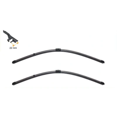 Billede af viskerblad Swf 119345 750, 530mm foran Fladblad med spoiler til venstrestyrede biler BMW: