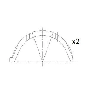 Billede af Distanceskive, krumtapaksel FAI AutoParts BT3009 STD