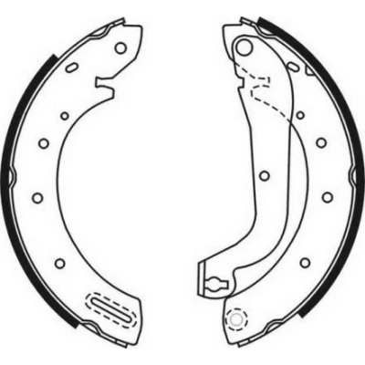 Billede af ABE C01046ABE Bremsebakker bagaksel 254 57 NISSAN: TERRANO 2