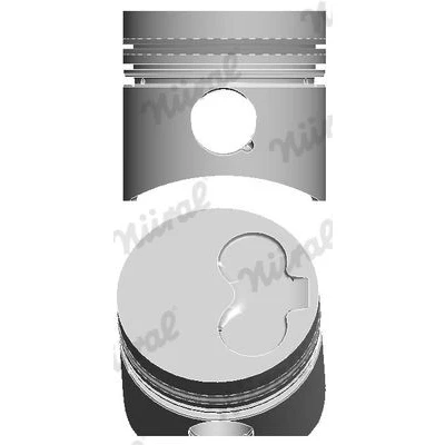 Billede af NÜRAL 87 109807 10 Motor Stempel 77 med stempelringholder, til Trapez plejlstang VOLKSWAGEN: GOLF 2, Passat B3/B4 Variant