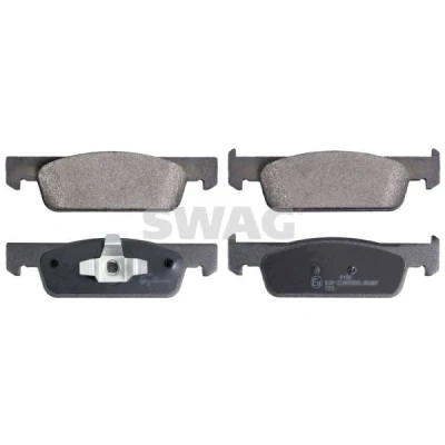 Billede af SWAG 60 91 6965 Bremseklodser foraksel med stempelklips, anti knirke plade RENAULT: CLIO 4, Twingo 3, 4 Kasten, DACIA: SANDERO 2, LOGAN MCV 2