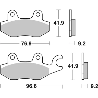 Billede af TRW Sinter Maxi Scooter MCB663SRM Bremseklodser