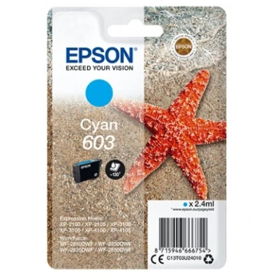 Billede af Epson 603 magenta blækpatron 2.4 ml C13T03U34010 original