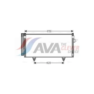 Billede af AVA COOLING SYSTEMS SU5077D Kondensator med tørrer 15,5mm 10,2mm Aluminium 314mm R134a