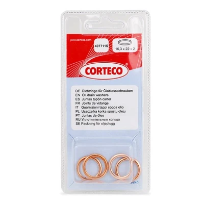 Billede af CORTECO 407711S Bundproppakning Kobber PEUGEOT: 208 I Hatchback, 308 II CITROËN: C1 II, NISSAN: Qashqai / Qashqai+2