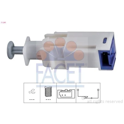 Billede af FACET 7.1241 Kontakt, koblingsbetjening (fartpilot) Made in Italy OE Equivalent